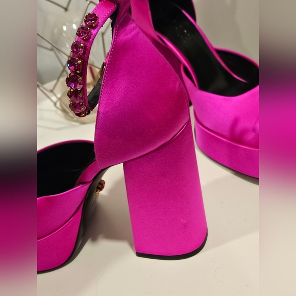 Versace Pink Platform Heels Authentic and New - Picture 11 of 13
